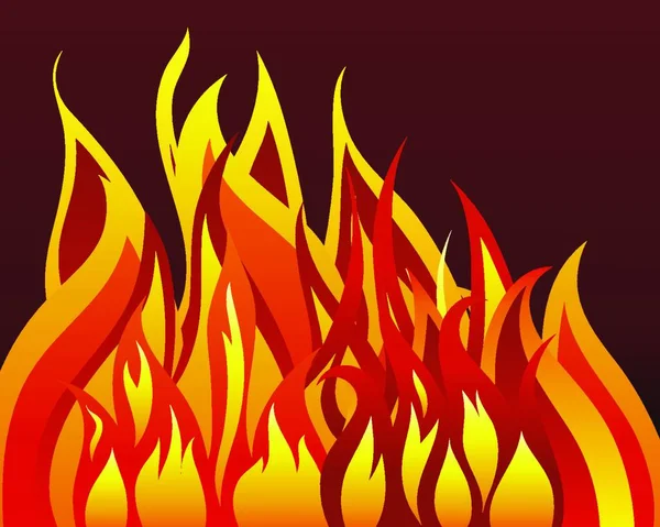 Inferno Feuer Vektor Hintergrund Für Design Einsatz — Stockvektor