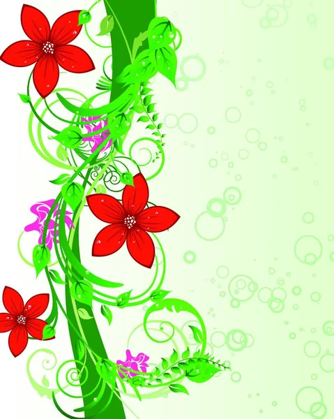 Fondo Floral Para Uso Diseño Ilustración Vectorial — Vector de stock