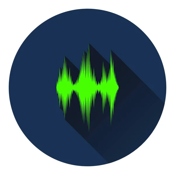 Musik Equalizer Symbol Flaches Design Vektorillustration — Stockvektor