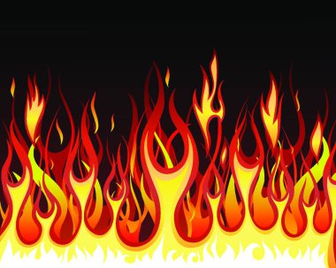 Inferno fire vector background for design use clipart