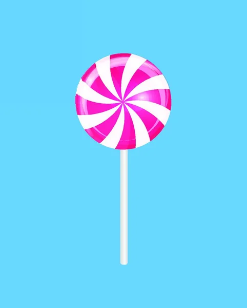 Lollipop Dulce Realista Fondo Caramelo Ilustración Vectorial Eps10 — Vector de stock