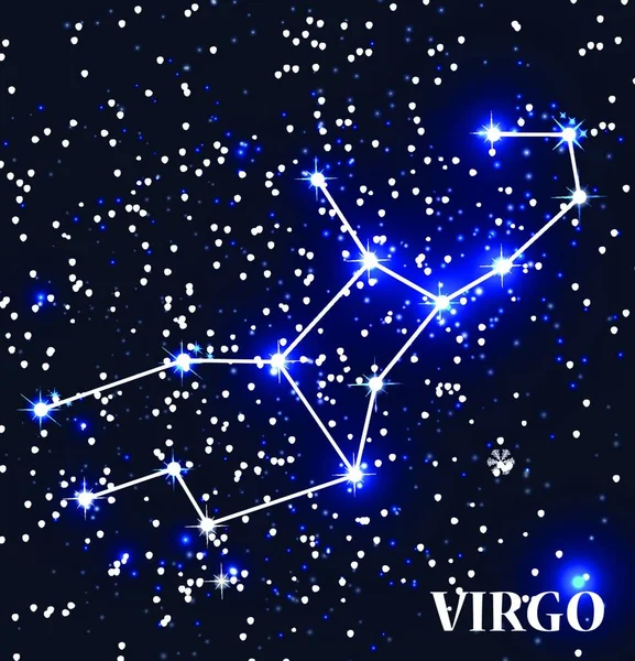 Symbool Virgo Zodiac Teken Vector Illustratie Eps10 — Stockvector
