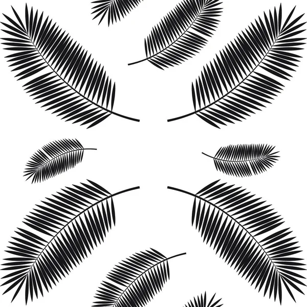 Palm Leaf Seamless Pattern Background Illustration Vectorielle Pse10 — Image vectorielle