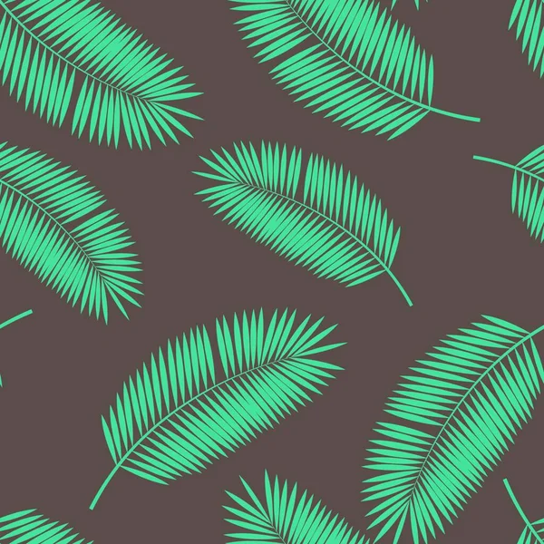 Palm Leaf Seamless Pattern Векторная Иллюстрация S10 — стоковый вектор