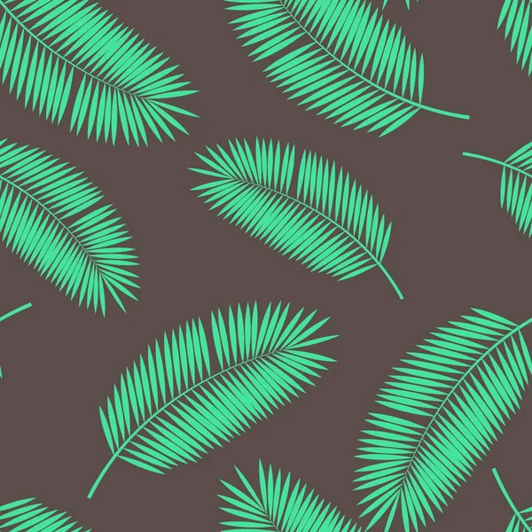 Palm Leaf Seamless Pattern Background Vector Illustration Eps10 — Stock Vector