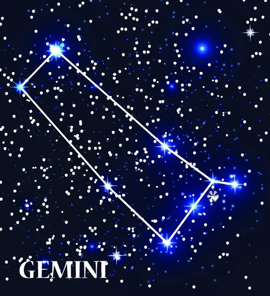 Simbol Signo Gemini Zodiac Ilustración Del Vector Eps10 — Vector de stock