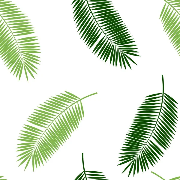 Palm Leaf Seamless Pattern Векторная Иллюстрация S10 — стоковый вектор