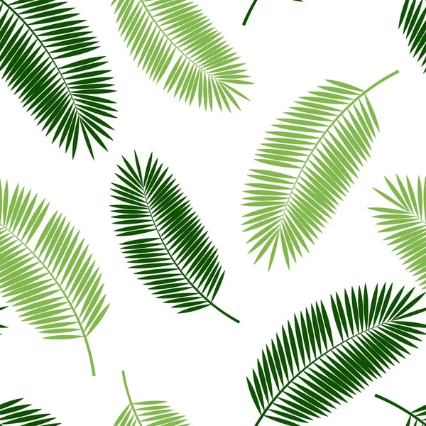 Palm Leaf Seamless Pattern Векторная Иллюстрация S10 — стоковый вектор