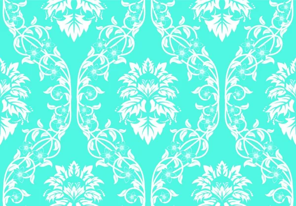 Damask Seamless Vector Background Easy Making Seamless Pattern Just Drag — Stock Vector