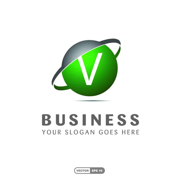 Logotipo Alfabético Empresa Empresarial Vector Tipográfico — Vector de stock
