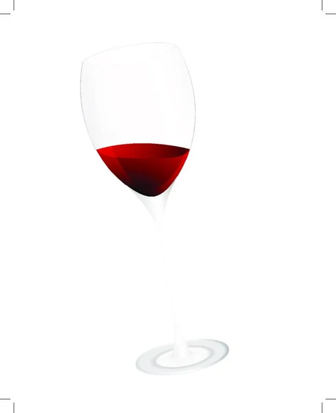 Şarap Kadehi Tasarım Kullanmak Için Vektör Çizim — Stok Vektör