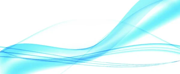 Abstrakte Blaue Welle Auf Transparentem Hintergrund Vektorillustration Eps10 — Stockvektor