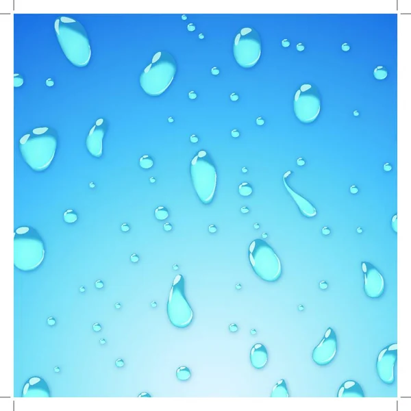 Vector Water Drops Background Design Use — Stock Vector