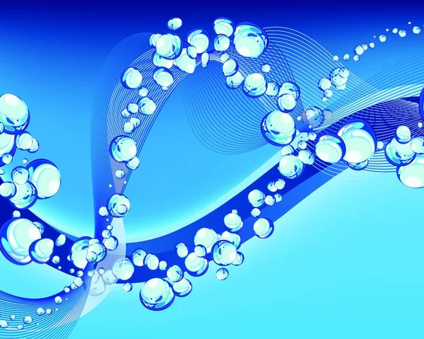 Abstract Water Vector Background Bubbles Air — Stock Vector