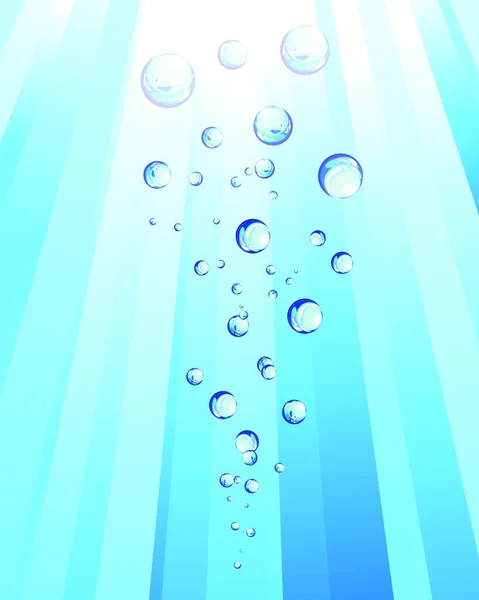 带气泡的水矢量背景 — 图库矢量图片