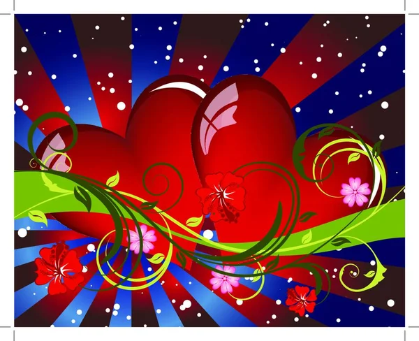 Abstract Valentine Rsquo Day Card Ilustración Vectores — Vector de stock