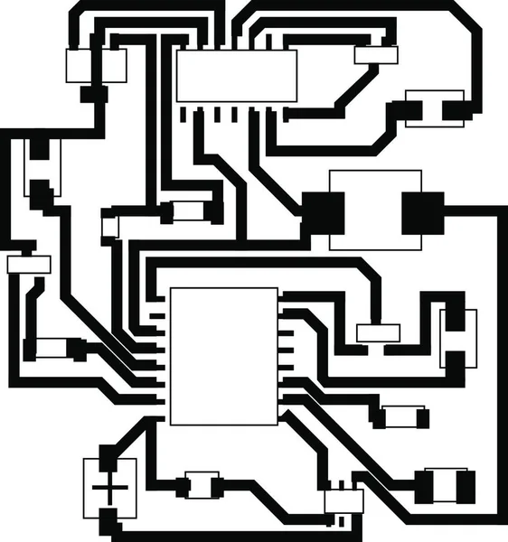 Esquema Eléctrico Para Uso Diseño Ilustración Vectorial — Archivo Imágenes Vectoriales