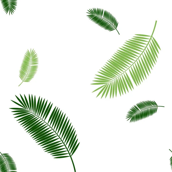 Palm Leaf Seamless Pattern Векторная Иллюстрация S10 — стоковый вектор