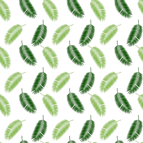 Palm Leaf Seamless Pattern Background Vector Illustration Eps10 — Stock Vector