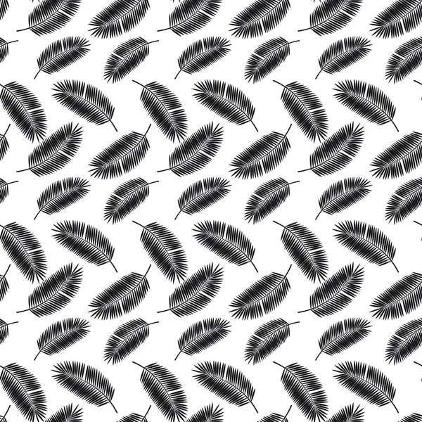 Palm Leaf Seamless Pattern Векторная Иллюстрация S10 — стоковый вектор