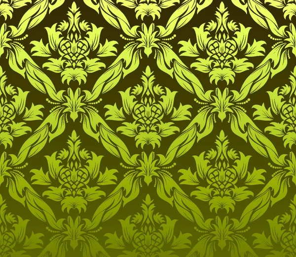 Damask Seamless Vector Background Easy Making Seamless Pattern Just Drag — Stock Vector