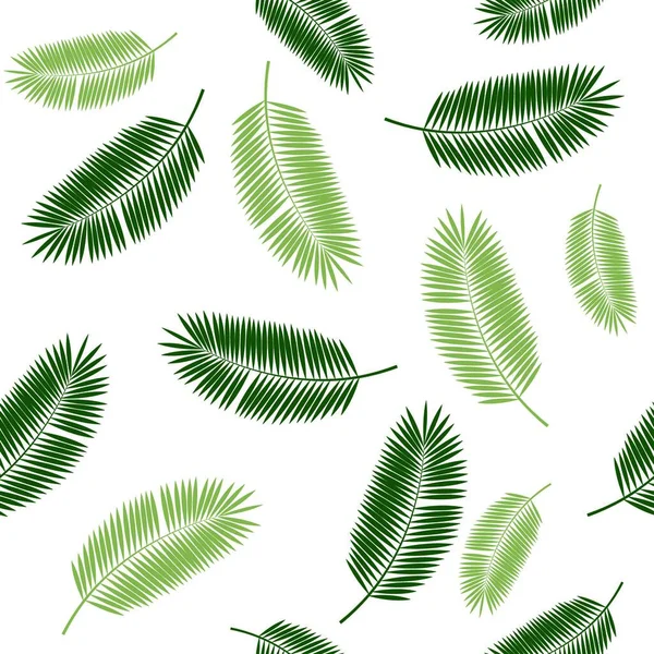 Palm Leaf Seamless Pattern Background Illustration Vectorielle Pse10 — Image vectorielle