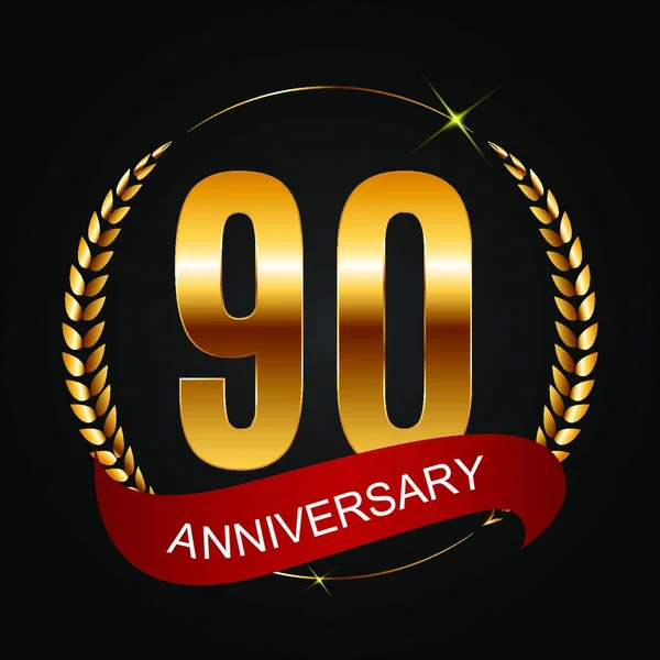 Template Logo Years Anniversary Vector Illustration Eps10 — Stock Vector