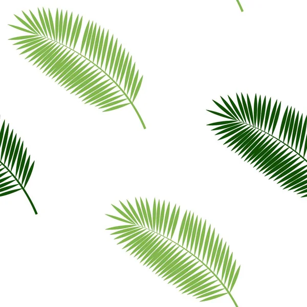 Palmový List Bezešvé Vzor Pozadí Vektorová Ilustrace Eps10 — Stockový vektor