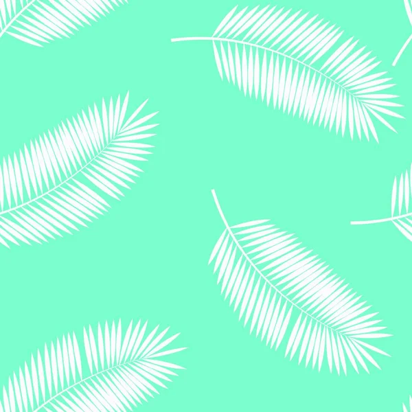 Palm Leaf Varrat Nélküli Minta Háttér Vektor Illusztráció Eps — Stock Vector