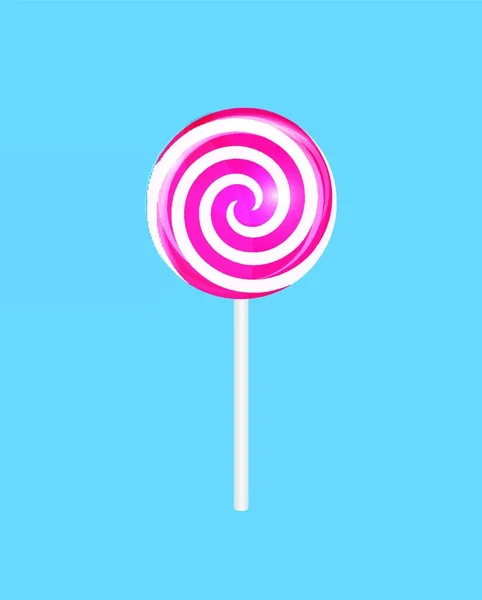 Lollipop Dulce Realista Fondo Caramelo Ilustración Vectorial Eps10 — Vector de stock