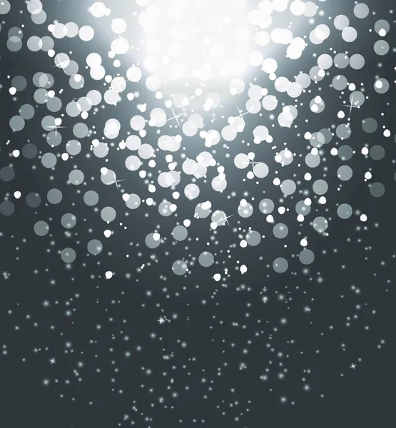 Neige Sur Fond Gris Noël Abstrait Nouvel Illustration Vectorielle Pse10 — Image vectorielle