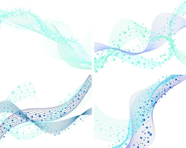 Fondo Abstracto Vector Agua Con Burbujas Aire — Archivo Imágenes Vectoriales