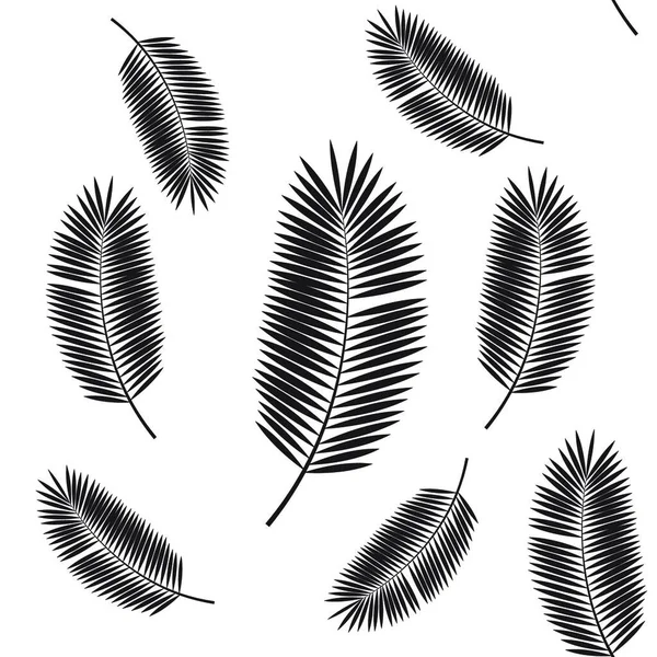 Palm Leaf Nahtlosen Muster Hintergrund Vektorillustration Eps10 — Stockvektor