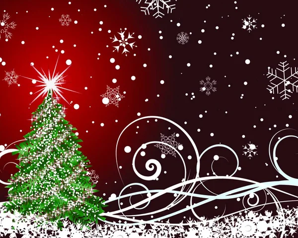 Hermosa Tarjeta Navidad Vector Año Nuevo Para Uso Diseño — Vector de stock