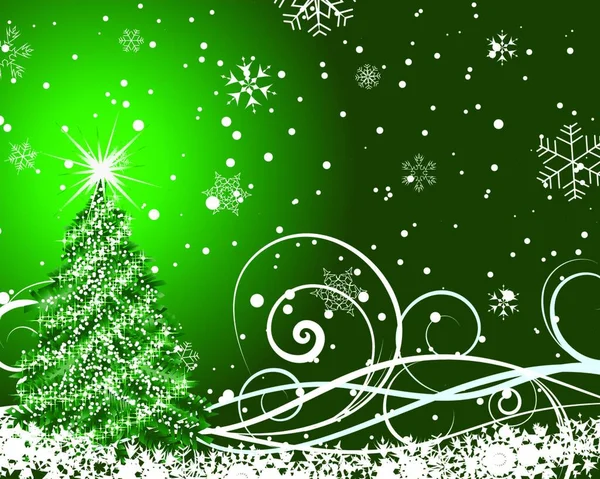 Gyönyörű Vektor Karácsonyi Újév Kártya Design Használatra — Stock Vector