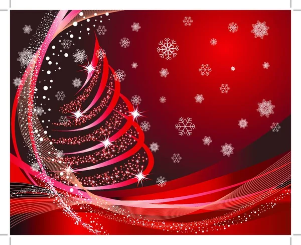 Prachtige Kerstkaart Nieuwjaar Vectorillustratie Met Transparantie Mesh Eps10 — Stockvector