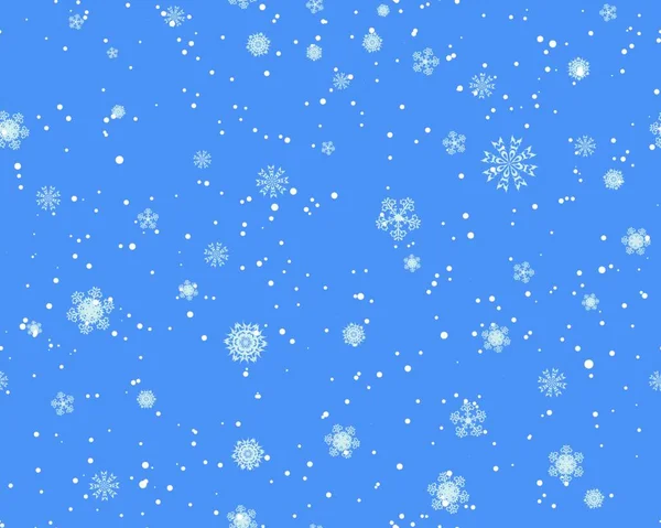 Nahtlose Schneeflocken Hintergrund Für Winter Und Weihnachten Thema Vektorillustration — Stockvektor