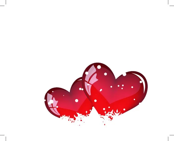 Bingkai Latar Belakang Hari Valentine Abstrak Ilustrasi Vektor - Stok Vektor