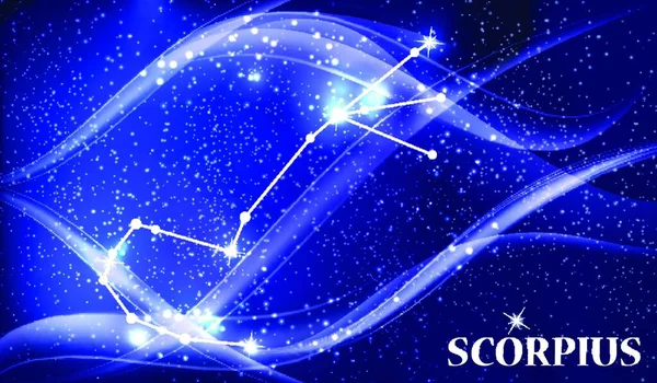 Symbool Scorpius Zodiac Teken Vector Illustratie Eps10 — Stockvector