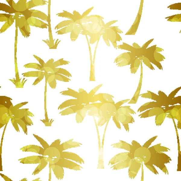 Palmblatt Nahtlose Muster Hintergrund Vektor Illustration Eps10 — Stockvektor