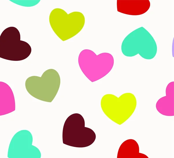 Heart Love Seamless Pattern Background Vector Illustration — Stock Vector