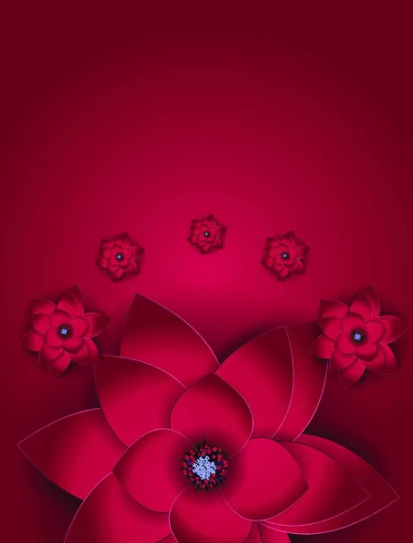Résumé Blossom Floral Carte Souhaits Fond Eps10 — Image vectorielle