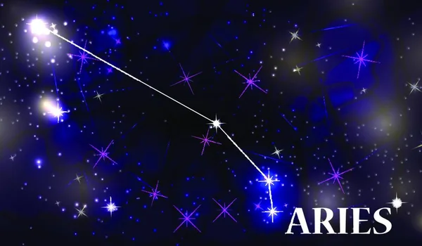 Symbol Aries Zodiac Sign Vector Illustration Eps10 — Stock Vector