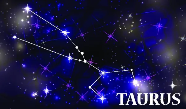 Szimbólum Taurus Zodiac Jel Vektor Illusztráció Eps — Stock Vector