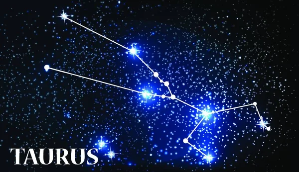 Szimbólum Taurus Zodiac Jel Vektor Illusztráció Eps — Stock Vector