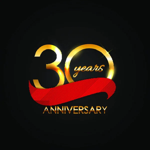 Logo Plantilla Años Aniversario Vector Ilustración Eps10 — Vector de stock