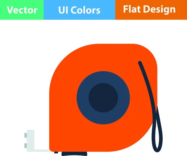 Плоский Иконка Конструкции Скотча Меры Цветах Векторная Иллюстрация — стоковый вектор