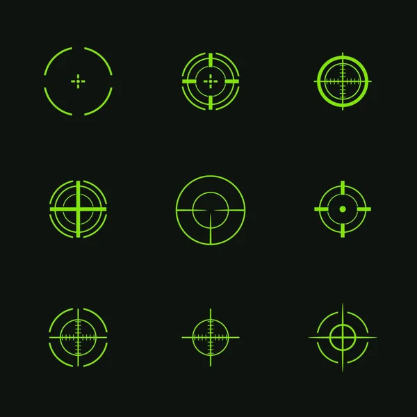 저격수의 Crosshair 아이콘의 — 스톡 벡터