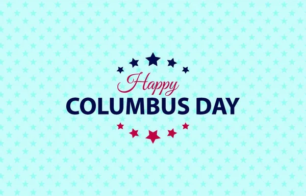 Columbus Day Background Inglés Ilustración Vectorial Eps10 — Vector de stock