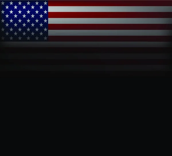 American Flag Vector Image American Flag American Flag Background American — Stock Vector
